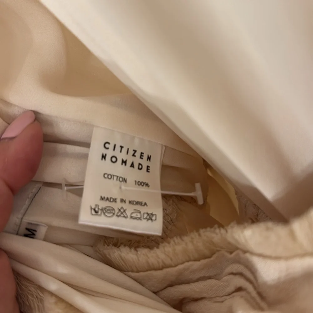 CITIZEN NOMADE SoHo Jumpsuit Crossover In Cream Bohemian Style Size Medium - Picture 7 of 7